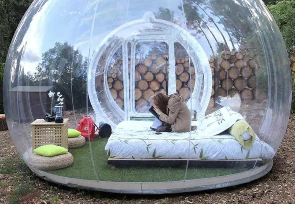 small bubble tent